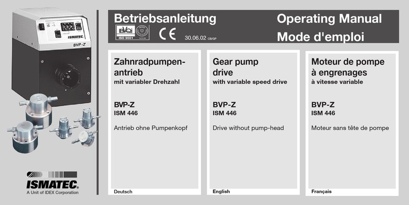 Idex ISMATEC BVP-Z User manual