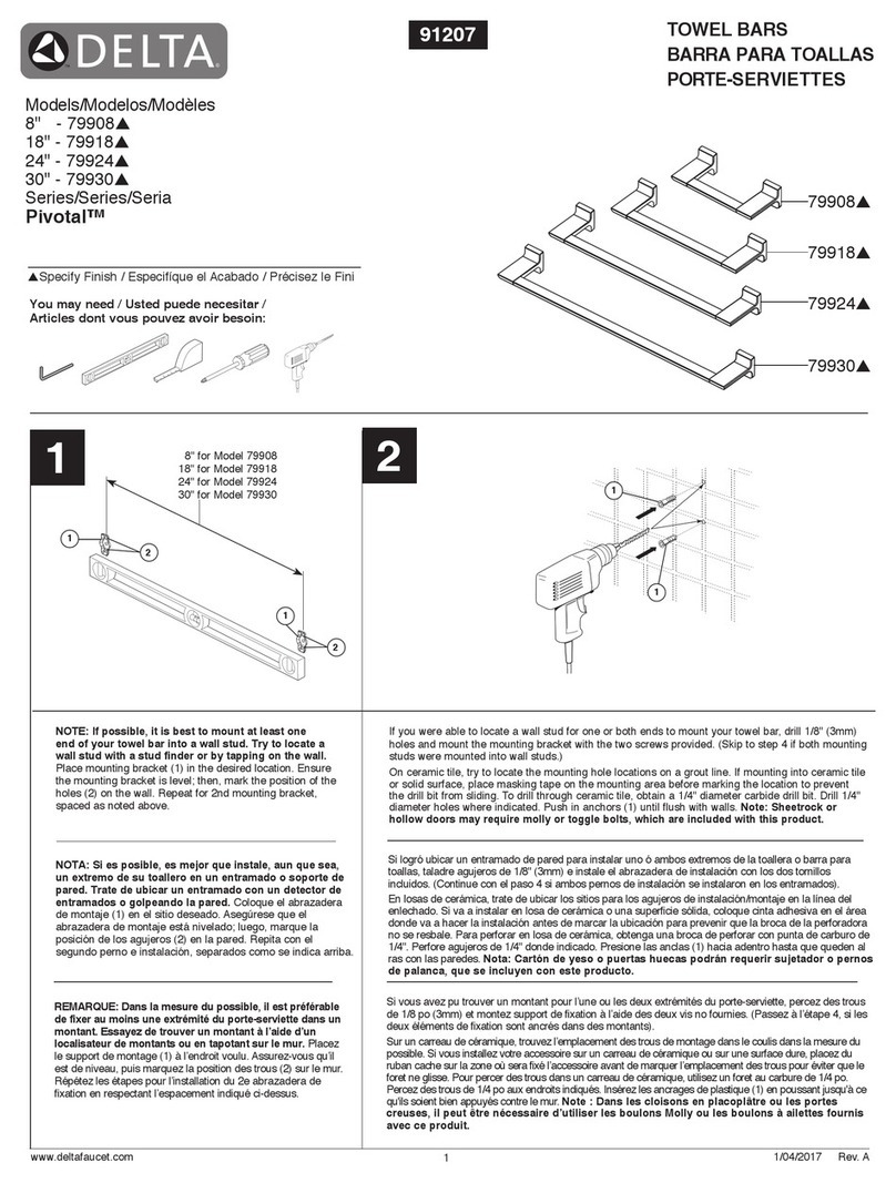 Delta Pivotal 79908 Series User manual Delta Pivotal 79908 Series User manual
