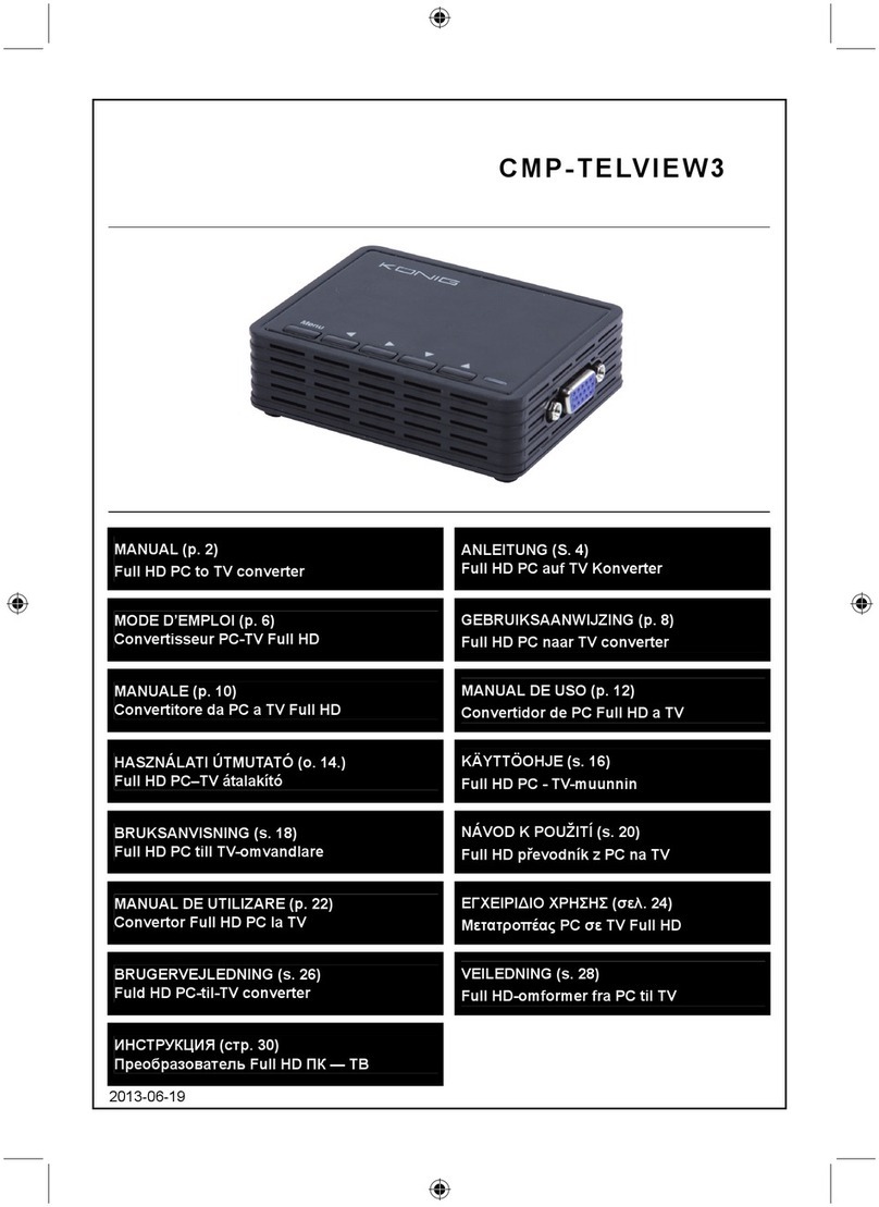 König CMP-TELVIEW3 User manual