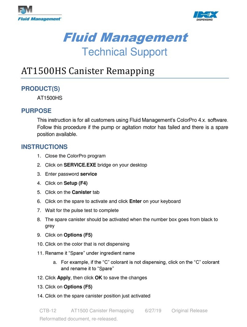 Idex Fluid Management AT1500HS Installation instructions