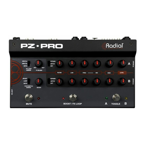 Radial Engineering PZ-PRO User manual Radial Engineering PZ-PRO User manual