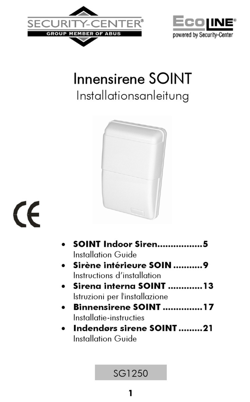Security-Center EcoLine SOINT SG1250 User manual