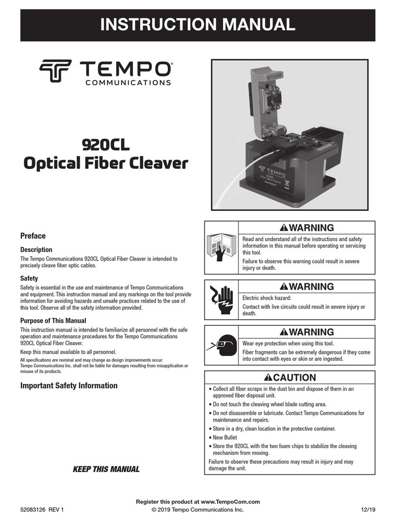 Tempo Communications 920CL instruction manual Tempo Communications 920CL instruction manual