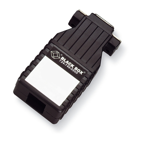 Black Box IC620A-F User manual