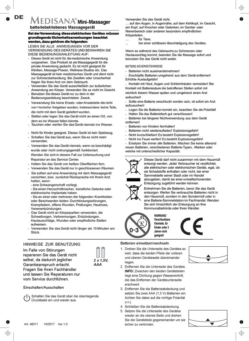 Medisana Mini-Massager instructions