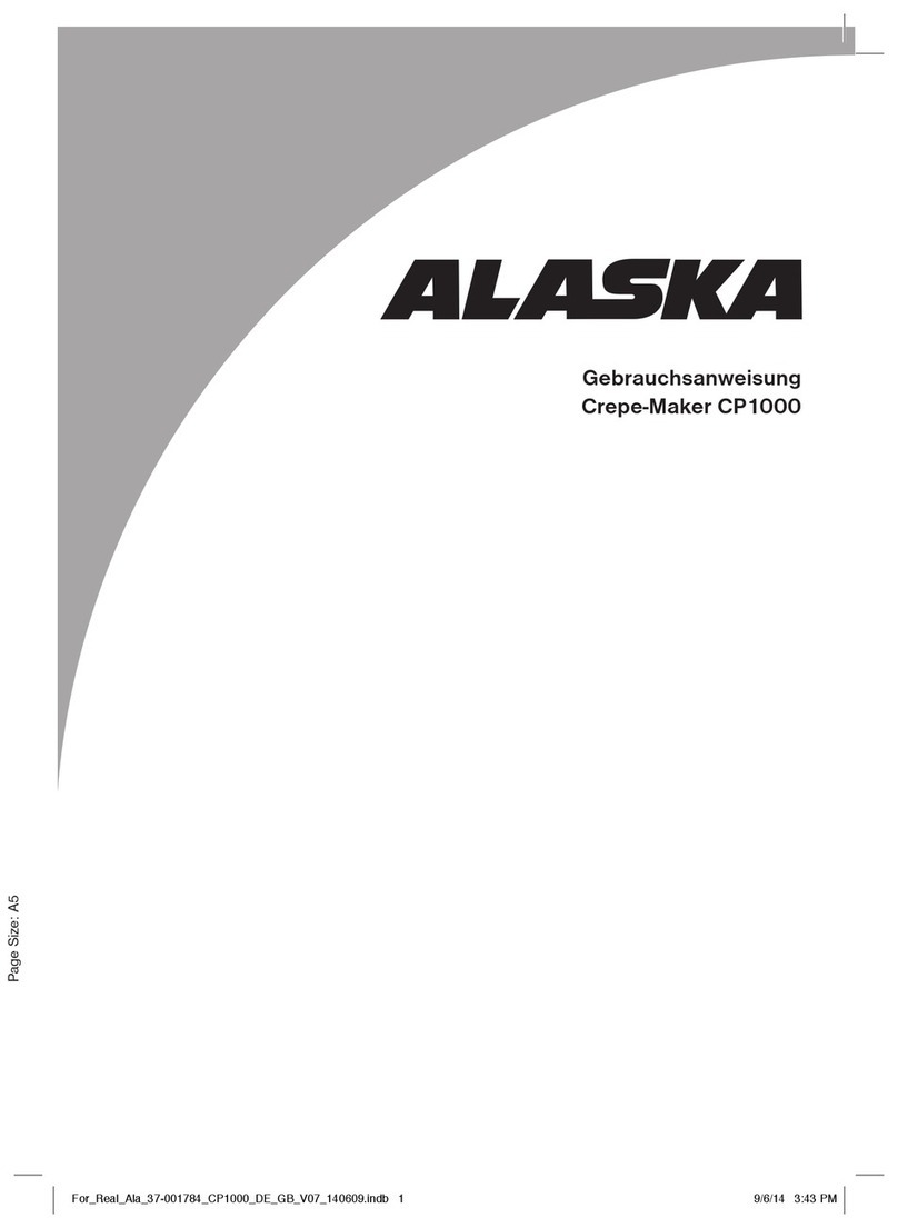 ALASKA CP1000 operating instructions