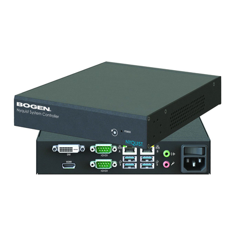 Bogen NYQUIST NQ-SYSCTRL Installation and use