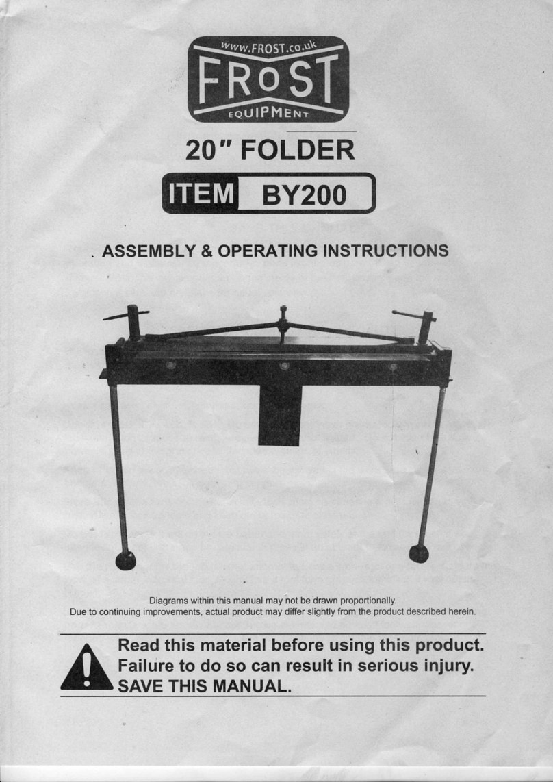 FROST BY200 Assembly & operating instructions
