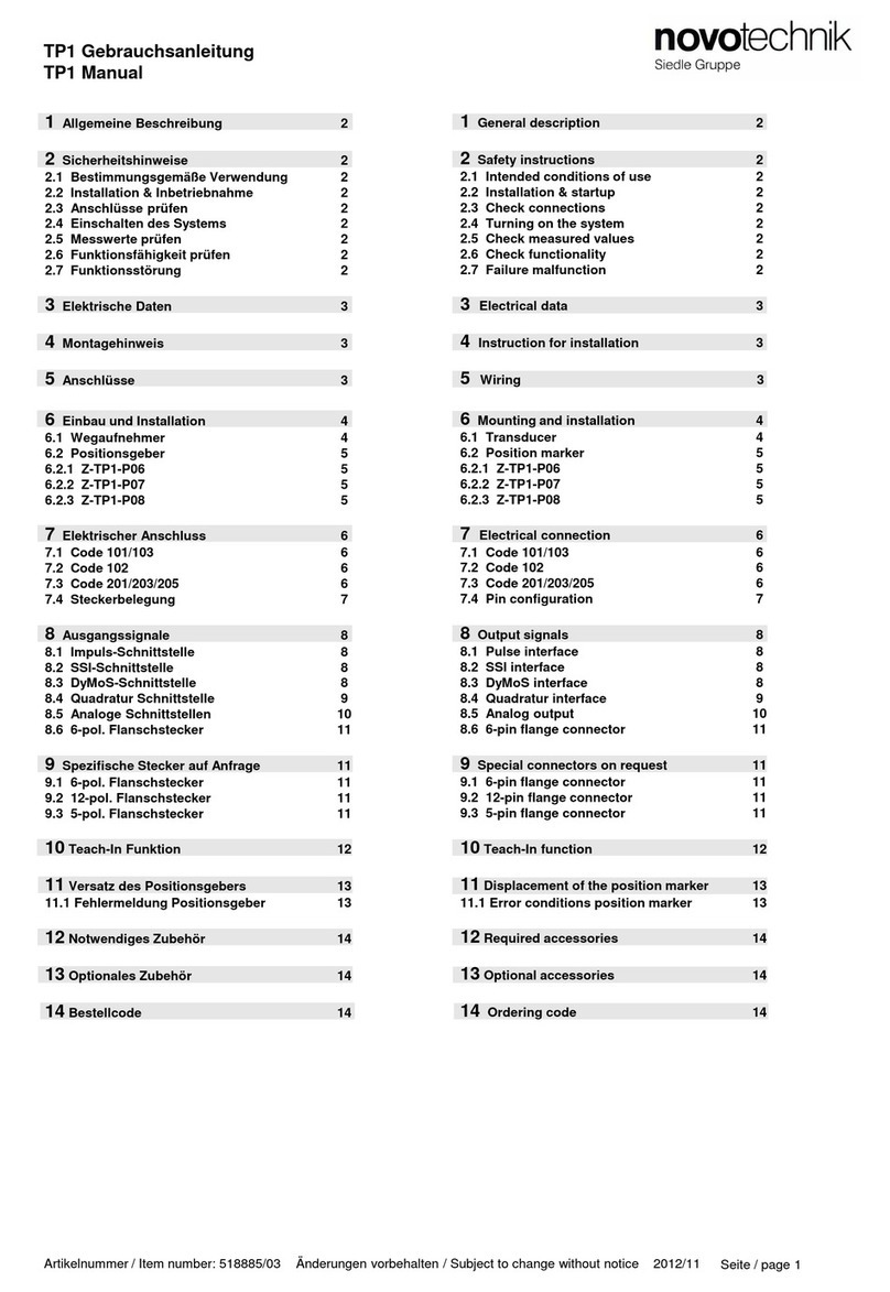 Siedle Novotechnik TP1 CANopen User manual