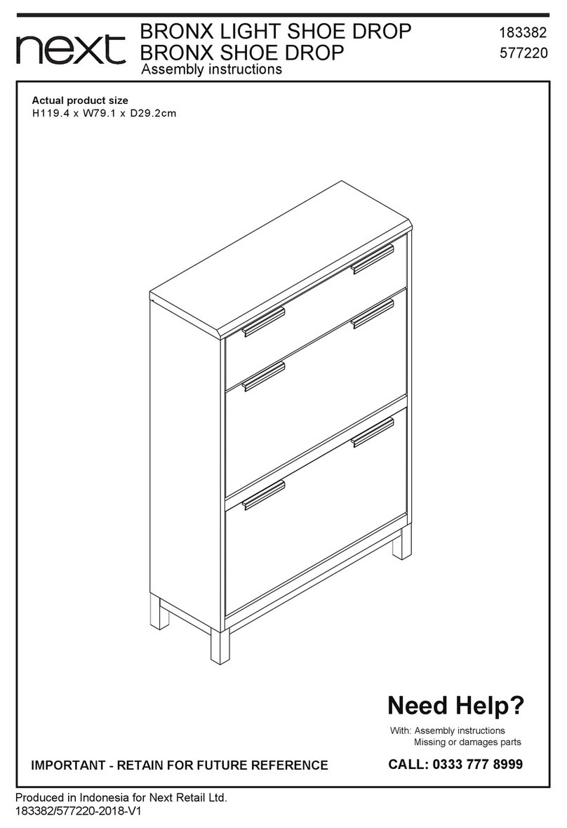 Next BRONX LIGHT SHOE DROP 183382 Assembly instructions
