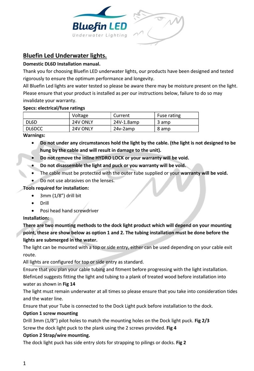 Bluefin LED DL6D installation manual