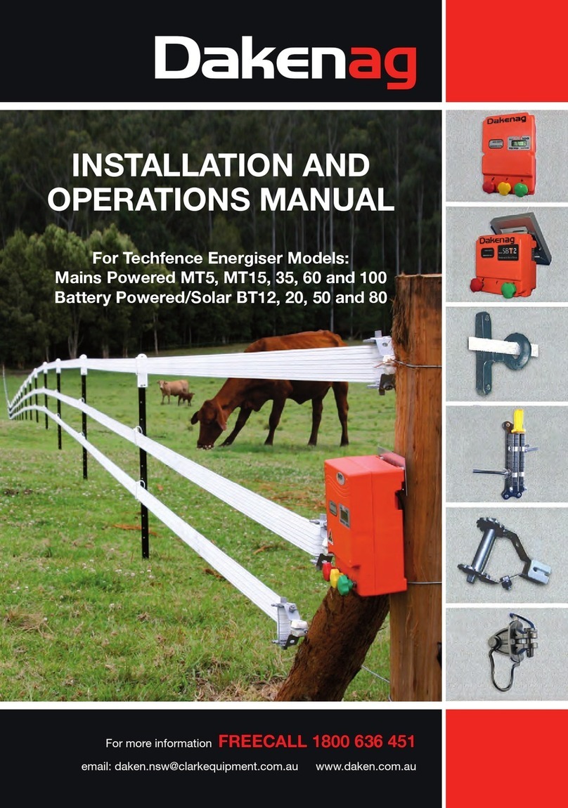 Daken Techfence MT5 Installation and operation manual