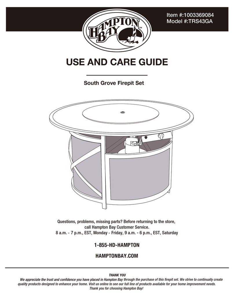 HAMPTON BAY TRS43GA Use and care guide