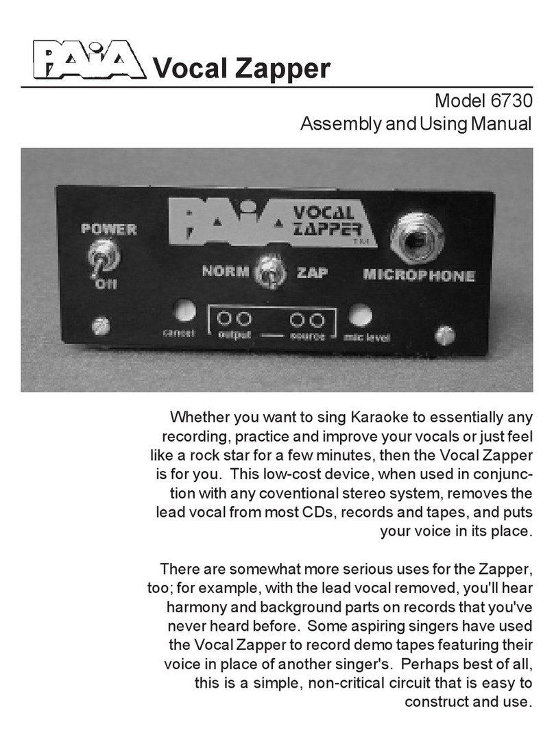 Paia Vocal Zapper 6730 Guide
