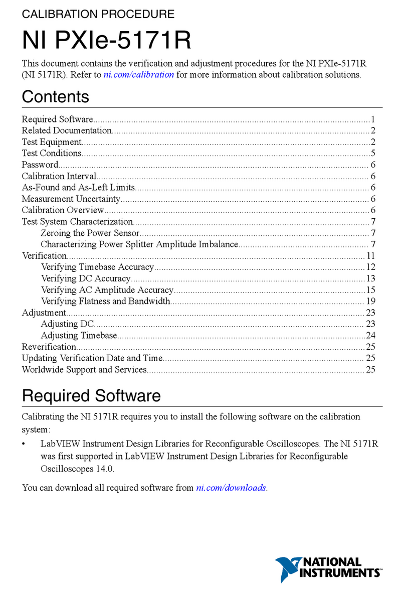 National Instruments NI PXIe-5171R CALIBRATION PROCEDURE
