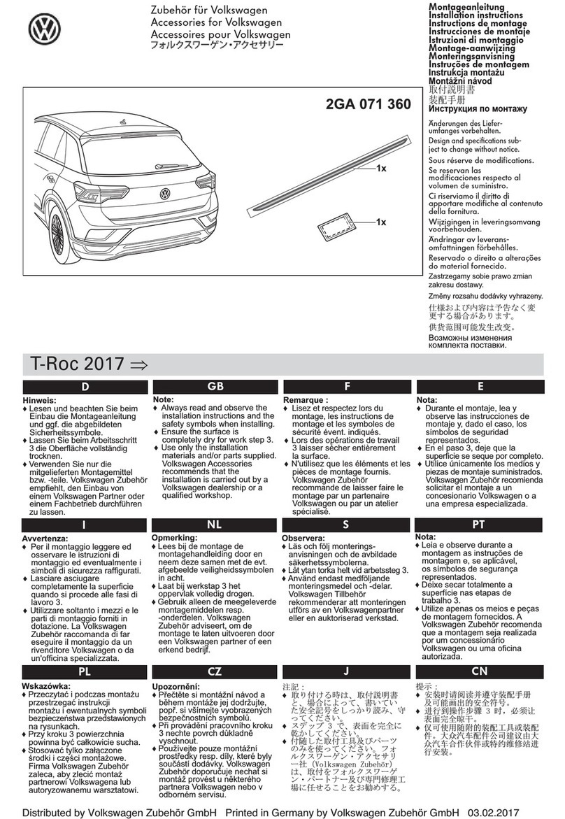 Volkswagen 2GA 071 360 installation instructions