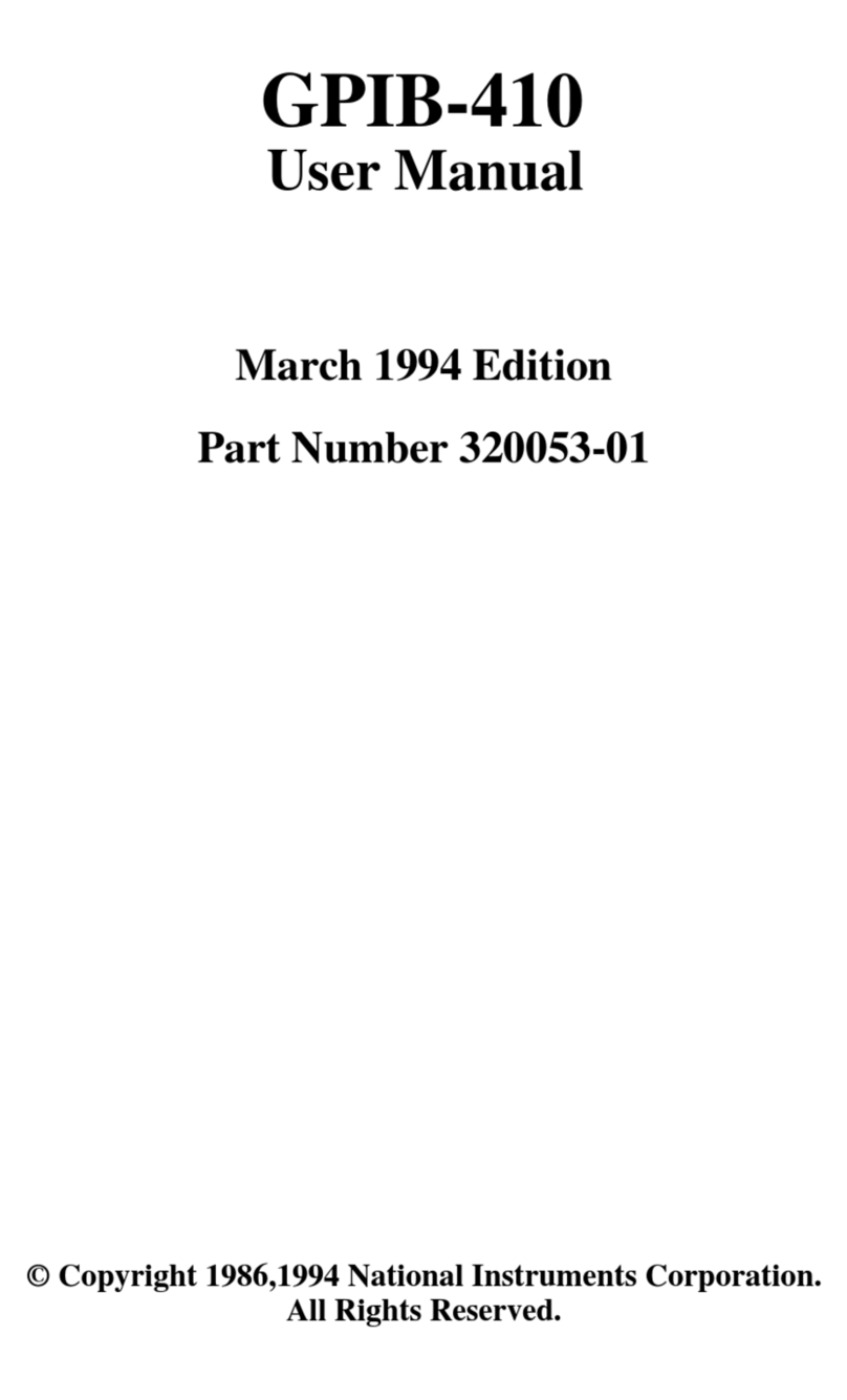 NI GPIB-410 User manual