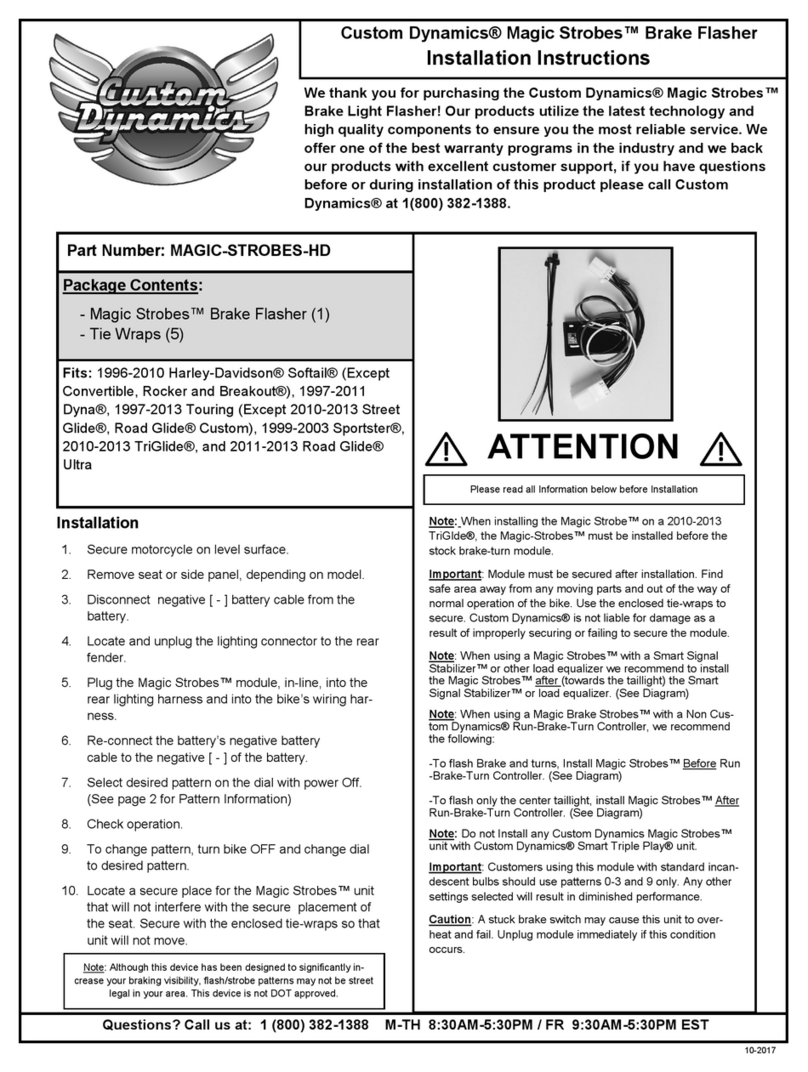 Custom Dynamics MAGIC-STROBES-HD User manual