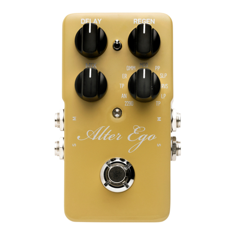 TC Electronic Alter Ego Delay User manual