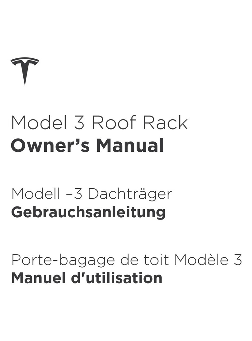 Tesla Model 3 Roof Rack owner's manual