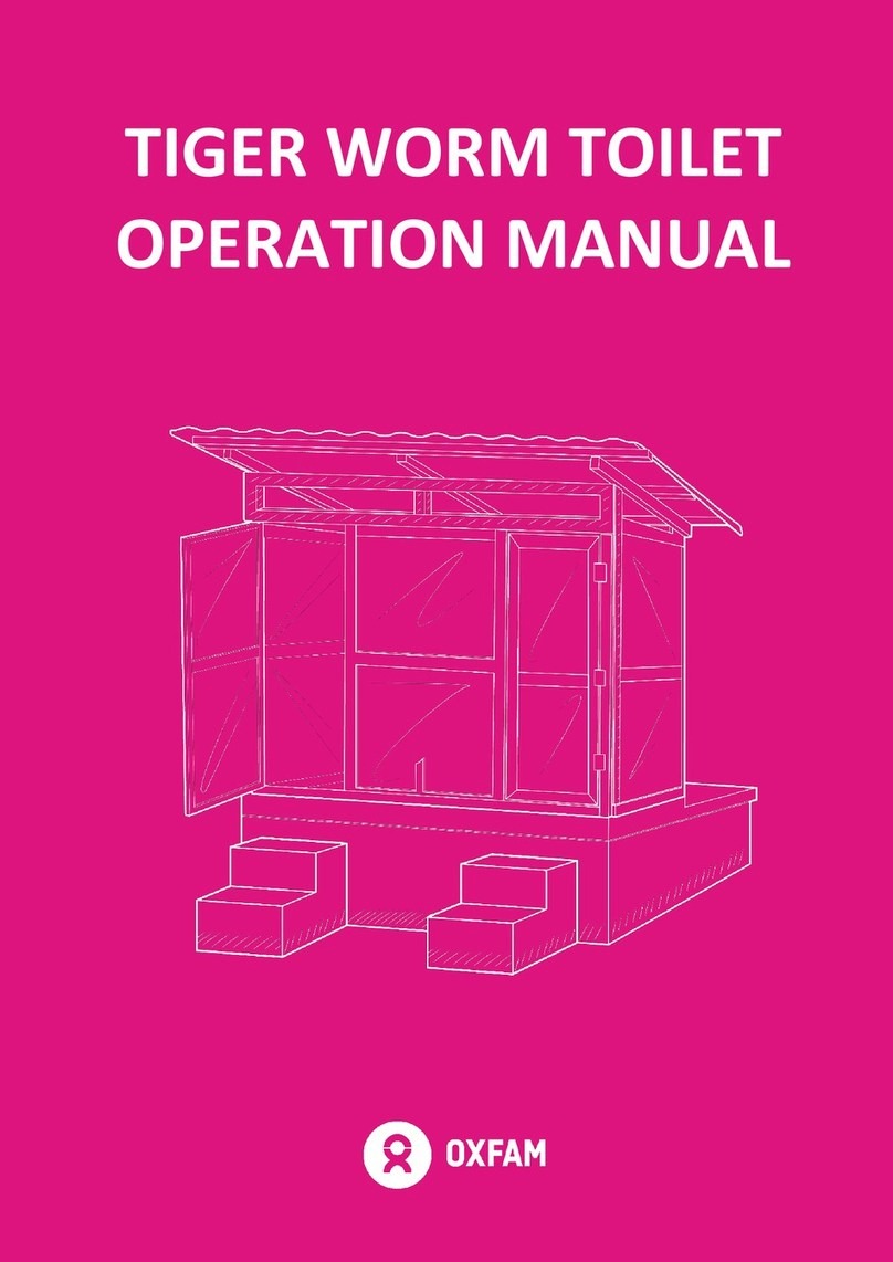 Oxfam TIGER WORM TOILET Operation manual