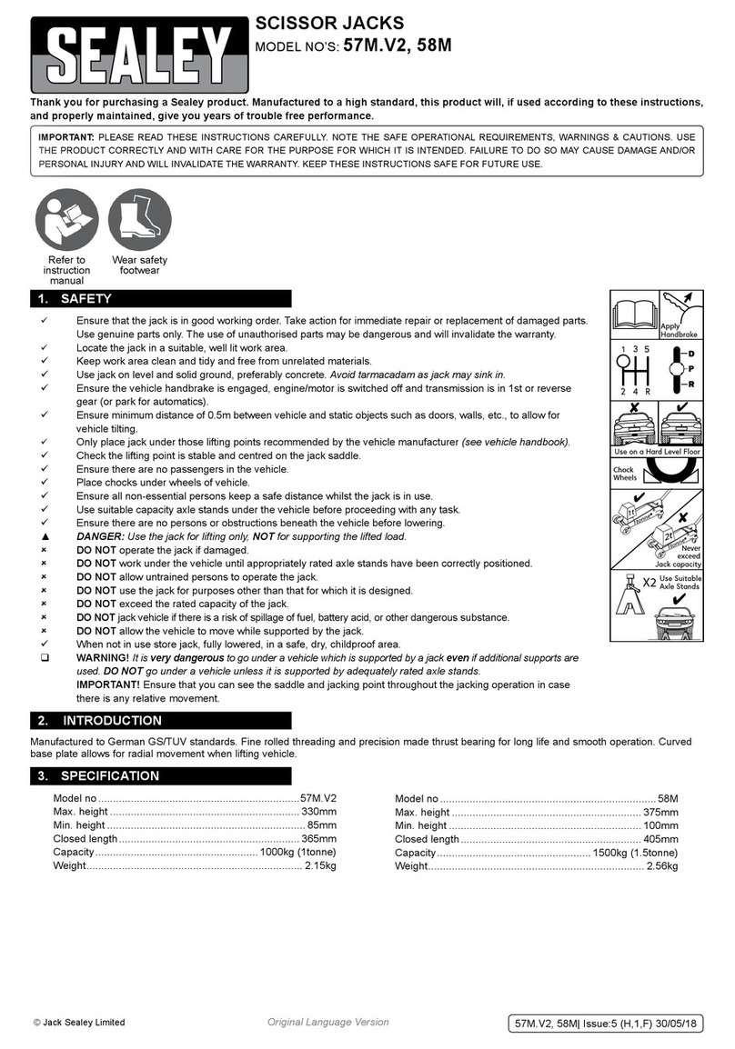 Sealey 57M.V2 User manual