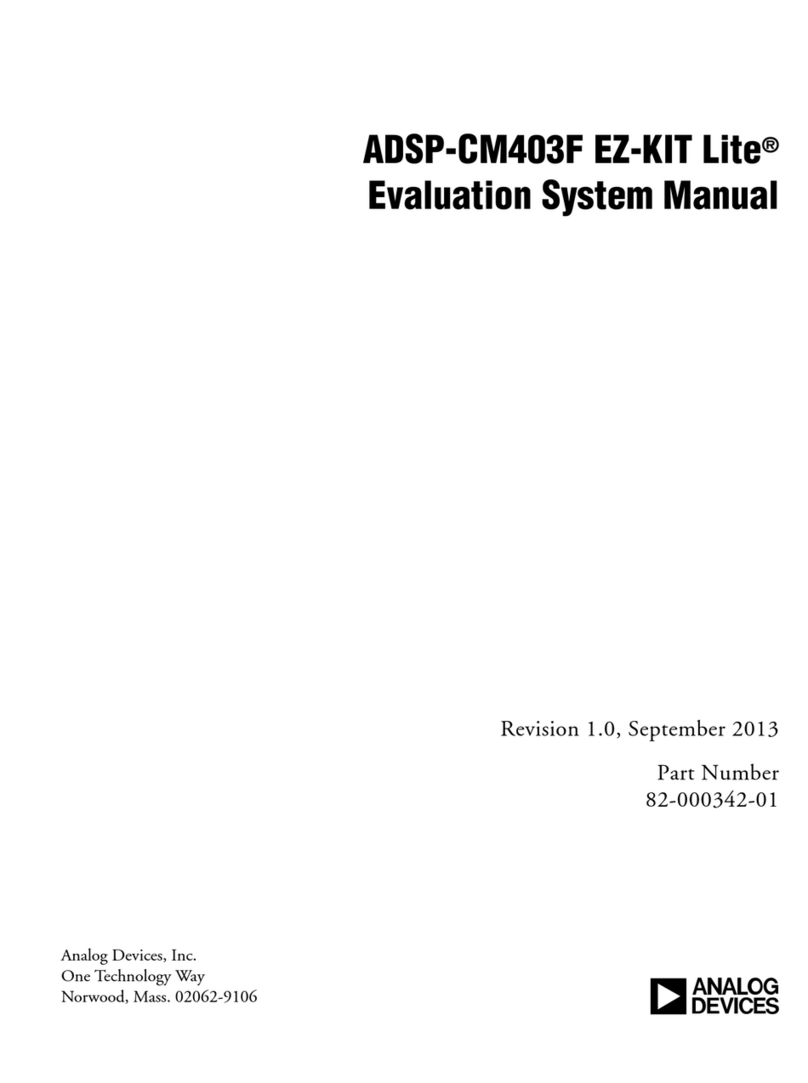 Analog Devices ADSP-CM403F EZ-KIT Lite User manual