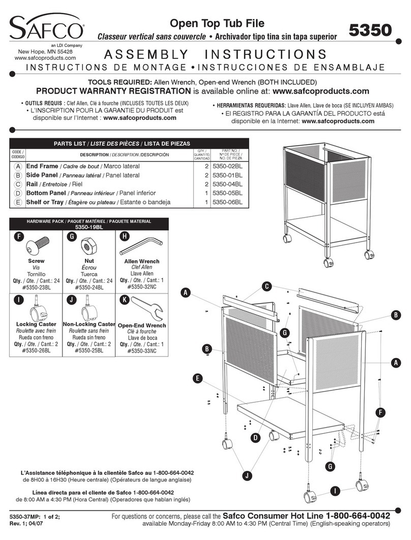 LDI Safco 5350 Assembly instructions LDI Safco 5350 Assembly instructions