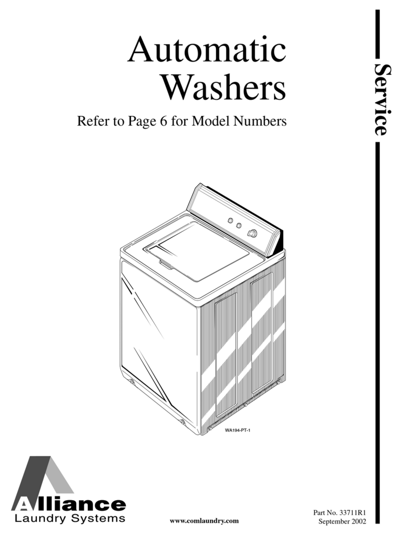 Alliance Laundry Systems AA3410 User manual Alliance Laundry Systems AA3410 User manual