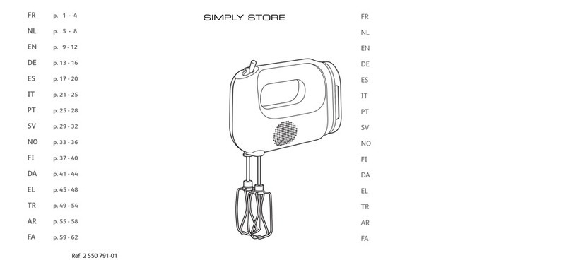 TEFAL SIMPLY STORE HT510131 manual