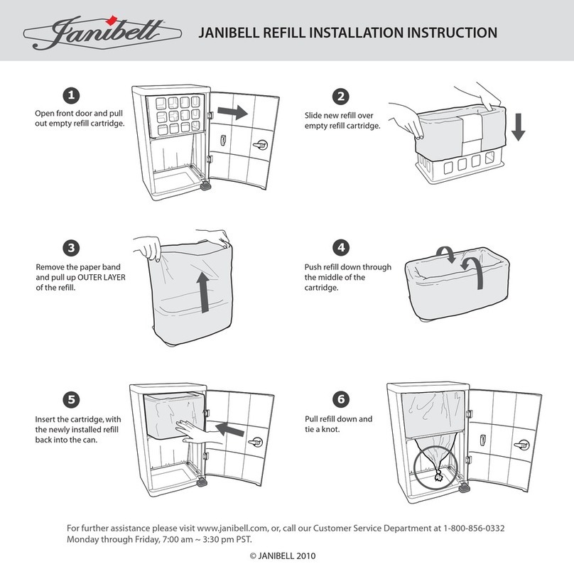 Janibell M250H REFILL INSTALLATION INSTRUCTION