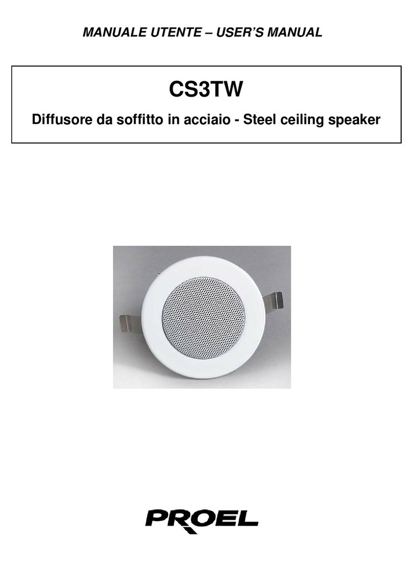 PROEL CS3TW User manual