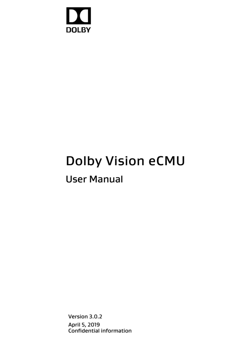 Dolby Laboratories Dolby Vision eCMU user manual