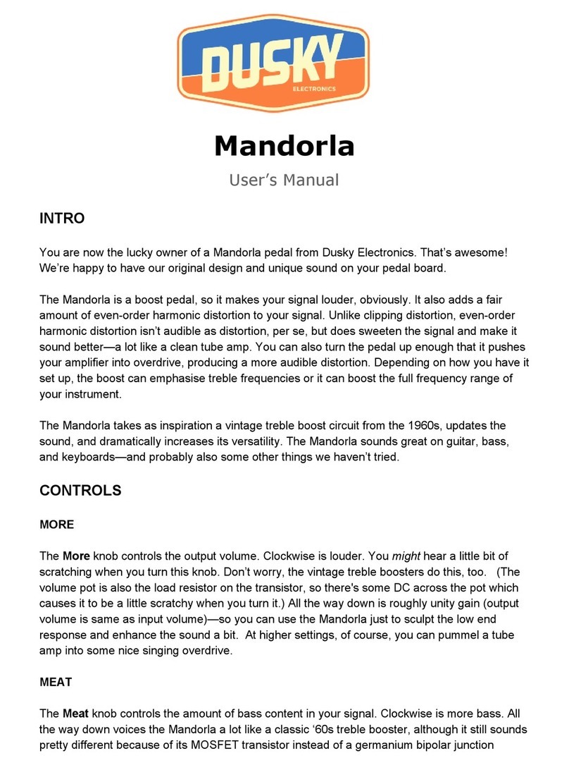 Dusky Mandorla user manual Dusky Mandorla user manual
