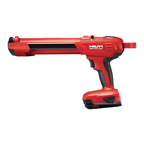 Hilti HDE 500-A22 operating instructions