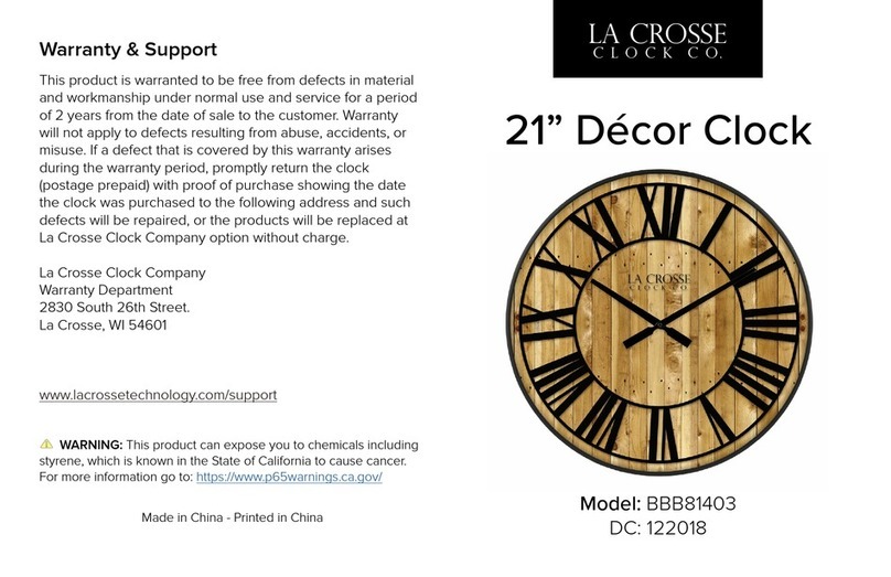 La Crosse BBB81403 manual