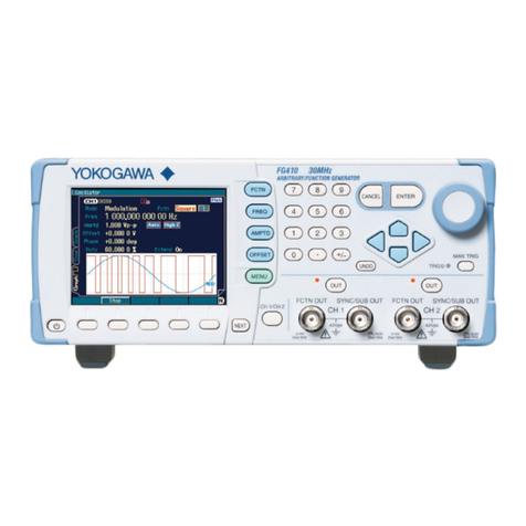 YOKOGAWA FG410 user manual