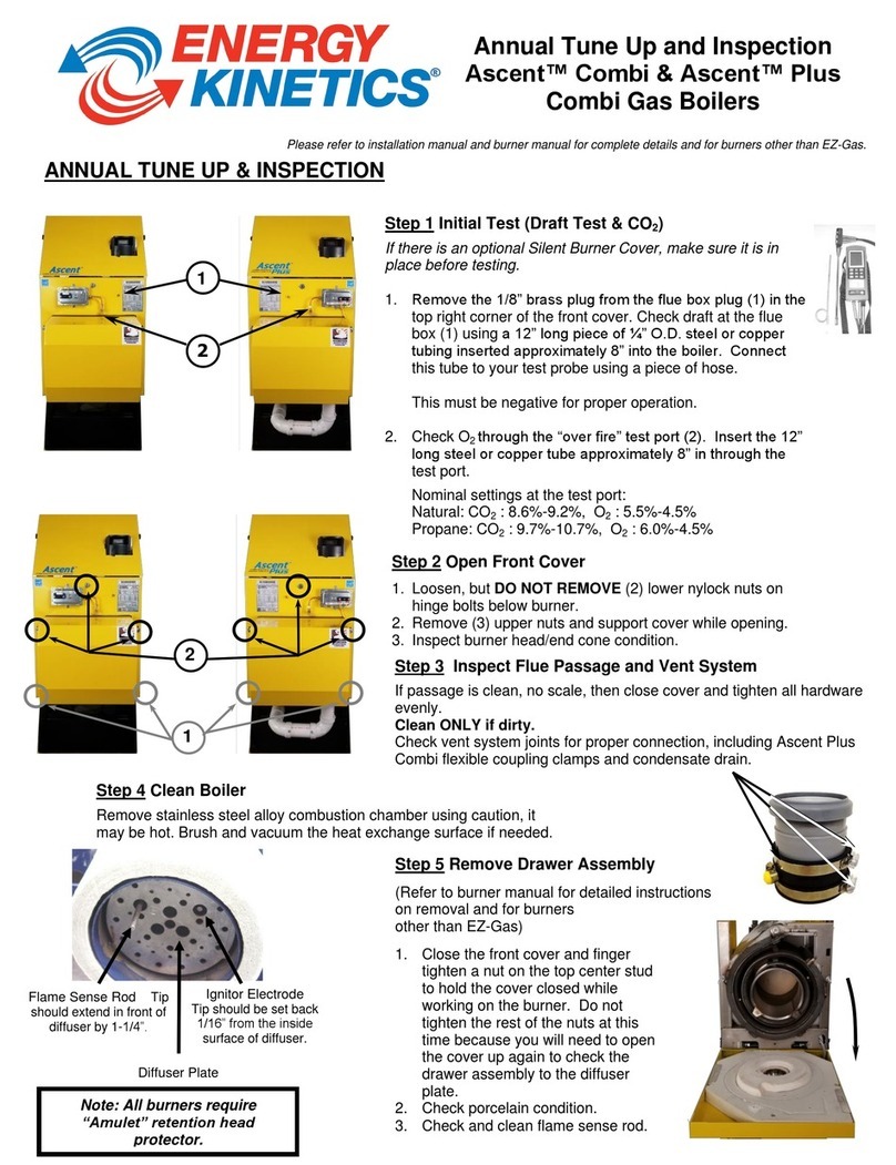 ENERGY KINETICS Ascent Combi Installation instructions ENERGY KINETICS Ascent Combi Installation instructions