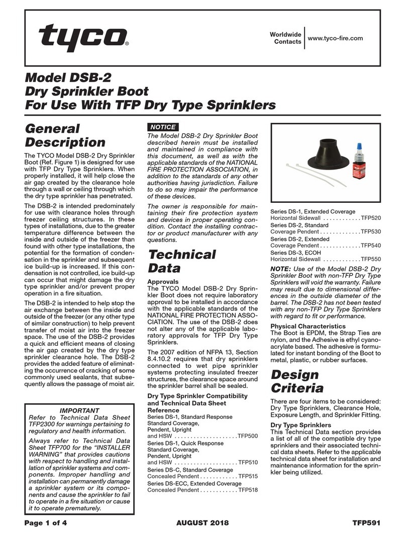 Johnson Controls tyco DSB-2 User manual