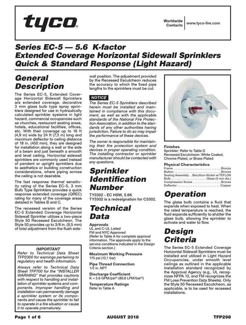 Johnson Controls tyco EC-5 Series User manual