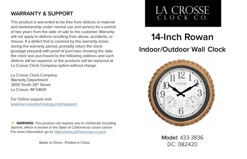 La Crosse 433-3836 manual