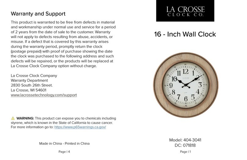 La Crosse 404-3041 User manual