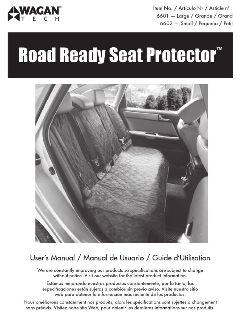 Wagan Road Ready Seat Protector User manual