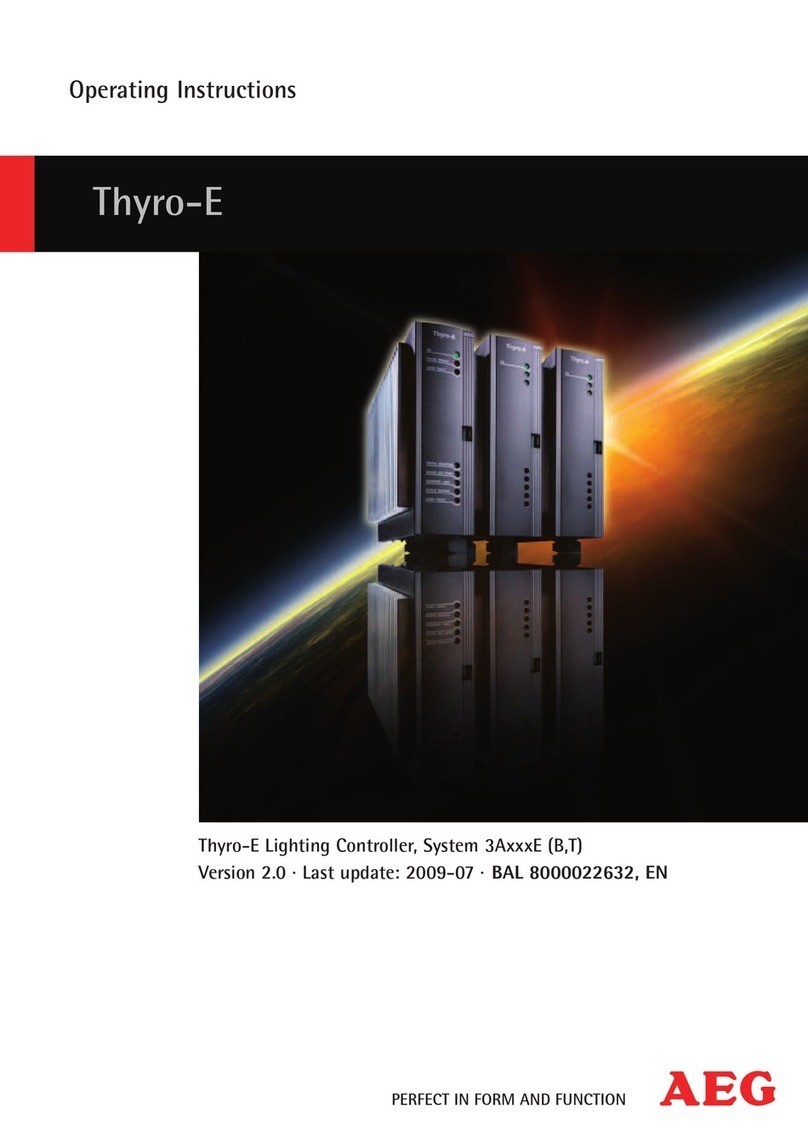 AEG Thyro-E Series User manual