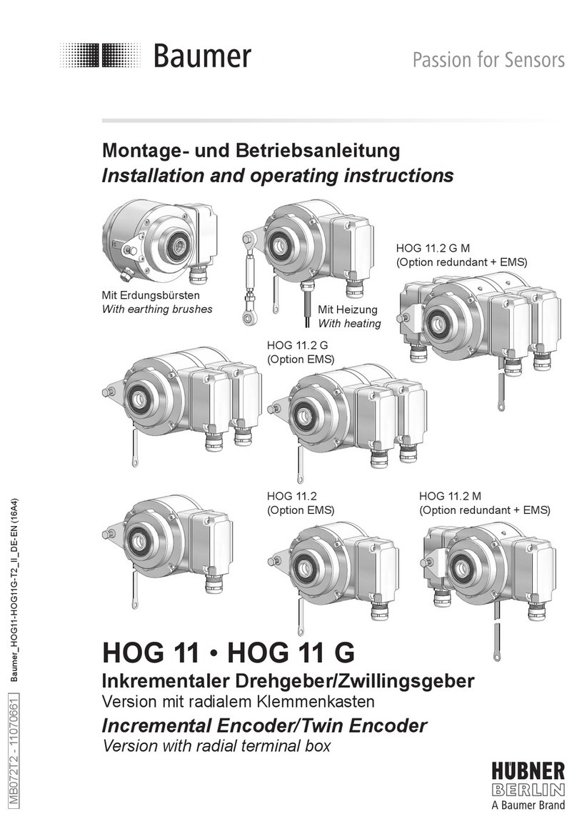 Baumer Hübner HOG 11 Series User manual