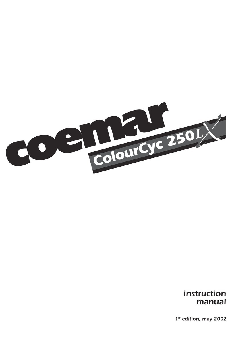 Coemar ColourCyc 250LX User manual