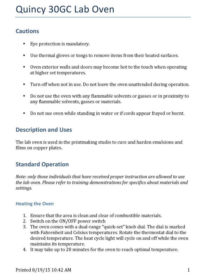 Quincy 30GC quick guide