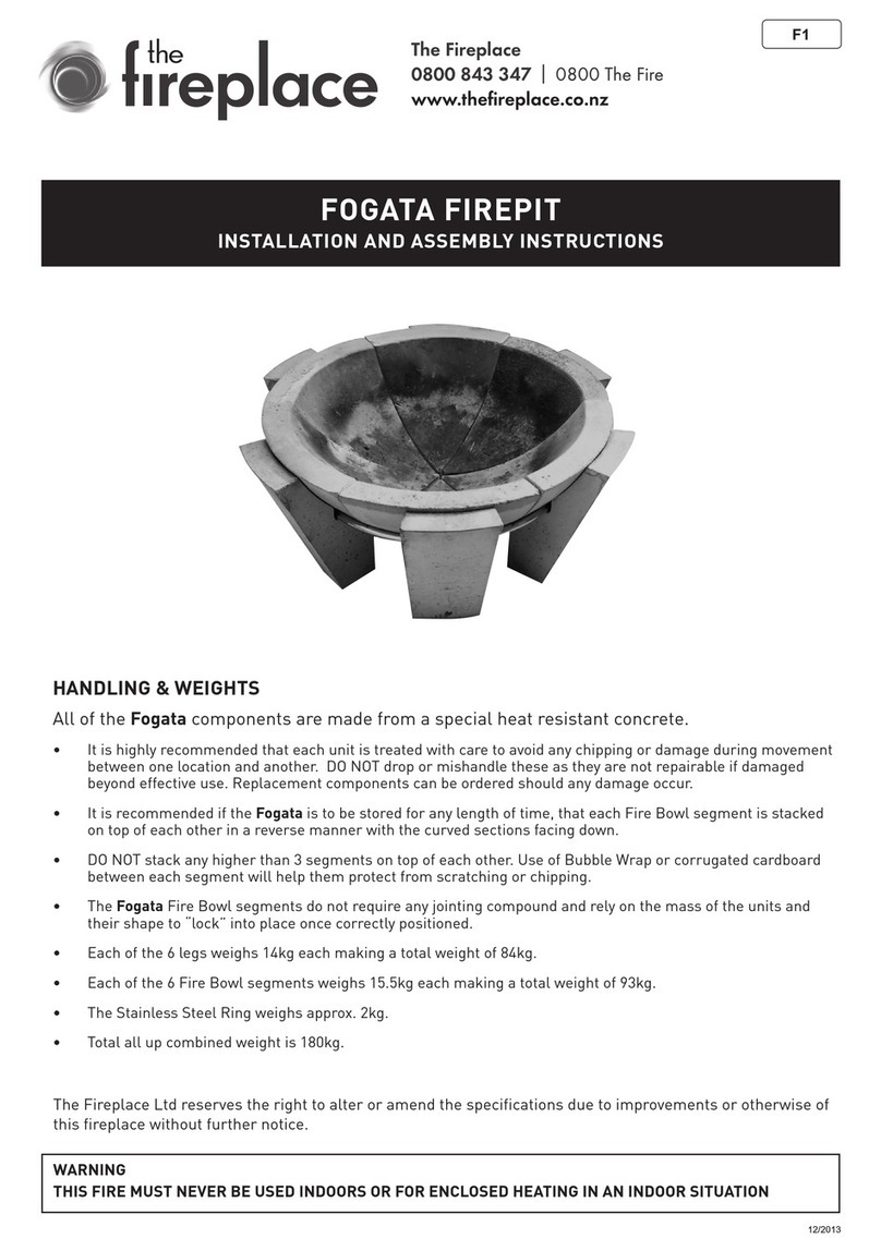 The Fireplace Fogata Installation and assembly instructions