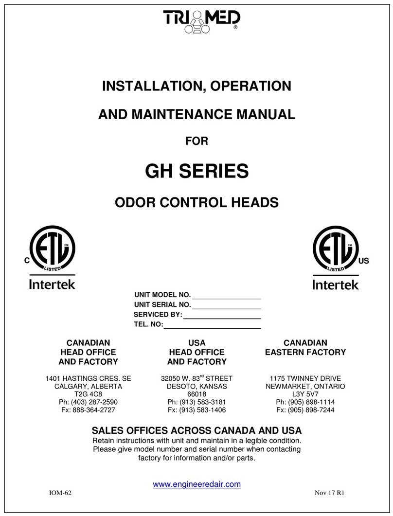 Engineered air TriMed GH Series Installation, operation and maintenance manual