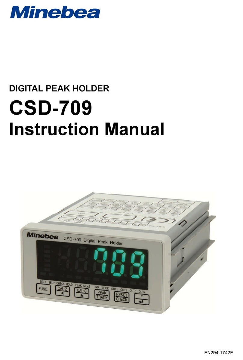 Minebea CSD-709 User manual
